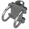 Adjustable Stainless Steel U Shape Antenna Mounting Bracket for Dish Satellite Antennas, 30-50mm Pole to Pipe Mounting Adapter view 2