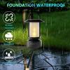 Outdoor Bluetooth Speaker, Camping Lantern, Waterproof Camping Light Speaker, Night Light that can be Used for The Decoration of patios, porches, Gardens, backyards and Camping. (Black) view 3