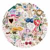 100PCS Aesthetic Stickers,Coquette Aesthetic Stickers,Vinyl Waterproof Stickers for Water Bottles Laptop Computer Phone Skateboard view 1