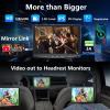 10.1" Detachable and Adjustable Single Din Car Stereo Wireless Apple Carplay &Android Auto with 1280 * 800 IPS Touch Screen, Bluetooth 5.2/Voice Control/Subwoofers/FM/AM/SWC/Free Backup Camera view 3