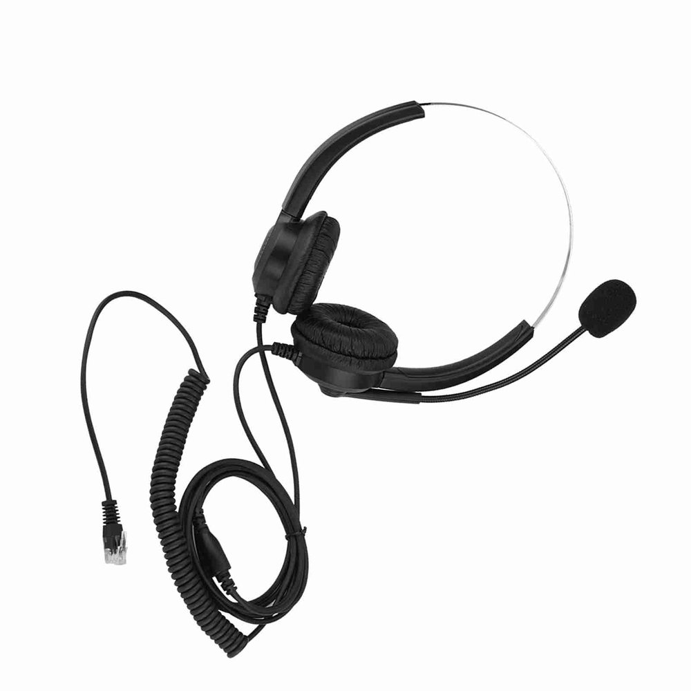 ZJchao Phone Headsets For Office Phones, Telephone Headsets For Office Phones Telephone Headset Corded Binaural Headset Headphone Telephone Headset Headset Call Center For Desk Phone