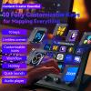 KILOGOGRAPH Stream Dock with Knobs Screen N4E - Streamdeck for PC Mac, Mirabox Macro Keyboards with 10 Macro Buttons, Volume Brightness Control, Wired Streaming PC Controller, Live Gaming Deck Plus view 2