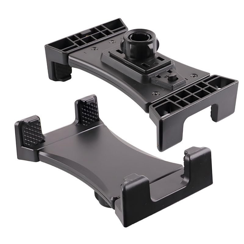 HuaerHui Universal Tablet Holder for Microphone Stand/Tripod/Ring Light Stand/Selfie Stick, Compatible with 4.7-12.9inch iPad/Smartphone/Tablet, Ball Hole Fits Diameter of 0.98in Ball Head