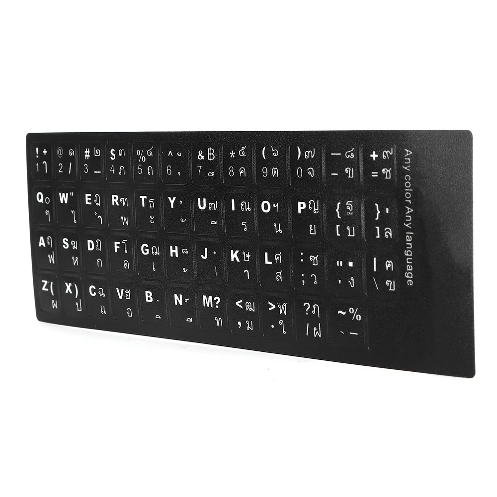 Thai Keyboard Sticker Ecofriendly Desktop Laptop Accessory for Thai Language Learners