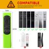 [2 Pack] Climberer Glow in The Dark Silicone Remote Cover for Samsung Flat Smart TV (2021-2025)  Protective Case for SolarCell Remotes BN59-01388A, BN59-01357, BN59-01385 (Luminous Green + Blue) view 2