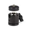 360 Mini Ball Head Mount Strong Load Capacity 1/4 Camera Tripod 3/8 Flash Holder for All Cameras and Micro Projectors view 4