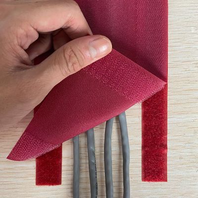 Cable Floor Strip Cord Cover Grip Cables Protector Carpet Management, Self Adhesive Power Extension Cords Hider Concealer for Exhibitions/ Gym/ Office, 1 M 2 3 4 5 6 25 M Long Reusable(Red,6m(20ft))