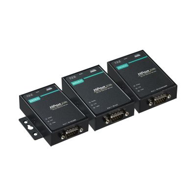 MOXA NPORT 5150A-T 1-Port RS-232/422/485 Device Server, -40 to 75C Operating Temperature | NPort 5100A Series
