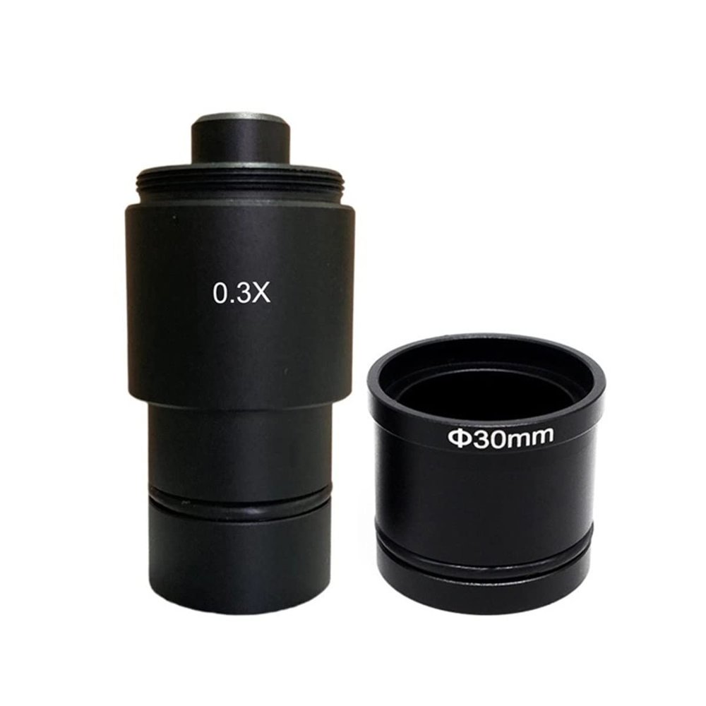 Microscope 0.3X Microscope CCD Camera Lens Ocular Adapter for Biological Stereo Microscope(23.2mm 30mm)