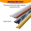 1/2/3/5 Pcs Outdoor Extension Cord Hider for Sidewalk, Wall Mounted Raceway for Protector Wire 3 Ft Long, Cable Management Cover White/ Black Wood Grain(Set of 1 Yellow,W 1 4/7 in hold 4 cables) view 3