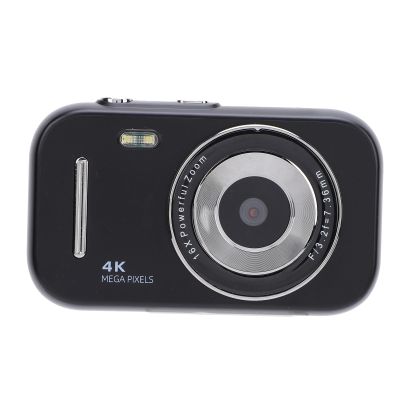 Kids Camcorder, 48MP Digital Camera 4K Video Recorder, 16X Zoom, with Screen, 20 Filters, Anti Shake, 4K Webcam for Boys Girls Students, Rechargeable Portable (Black)