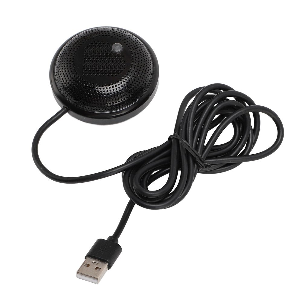 Conference USB Microphone, High Sensitivity Mic for Live Broadcast, Game Voice, Clear Recording. Plug & Play, Slim Design, 360 Directional Sound Pickup, Active Noise