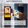 JASZDOT 32/43/55/65 Inch Digital Signage Display, LCD Screen Advertising Display Kiosk Interactive Totem Floor Standing Auto AD Player with USB/HDMI/WiFi Android OS (32'' Touch Screen) view 4