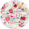 100 Pcs Teacher Stickers Teacher Appreciation Gifts Bulk Vinyl Waterproof Stickers for Laptop Water Bottle Back to School Supplies view 1