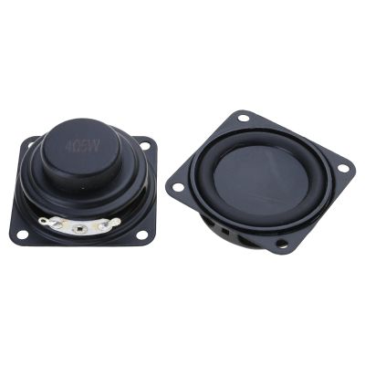 2Pcs 52mm 4Ohm 5W Portable Speakers 2inch 16 Cores Small Full Ranges Rubber Side Inner Speakers Replacement