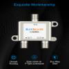 BlueRigger 2-Way Coaxial Cable Splitter 2 Pack (RG6 Two Way Mini Diplexer, F-Type, 2.3GHZ 5-2300MHz) Digital Signal Female Coax Splitter - Works with Satellite, Antenna, HDTV, Cable TV, Dish, CATV view 4
