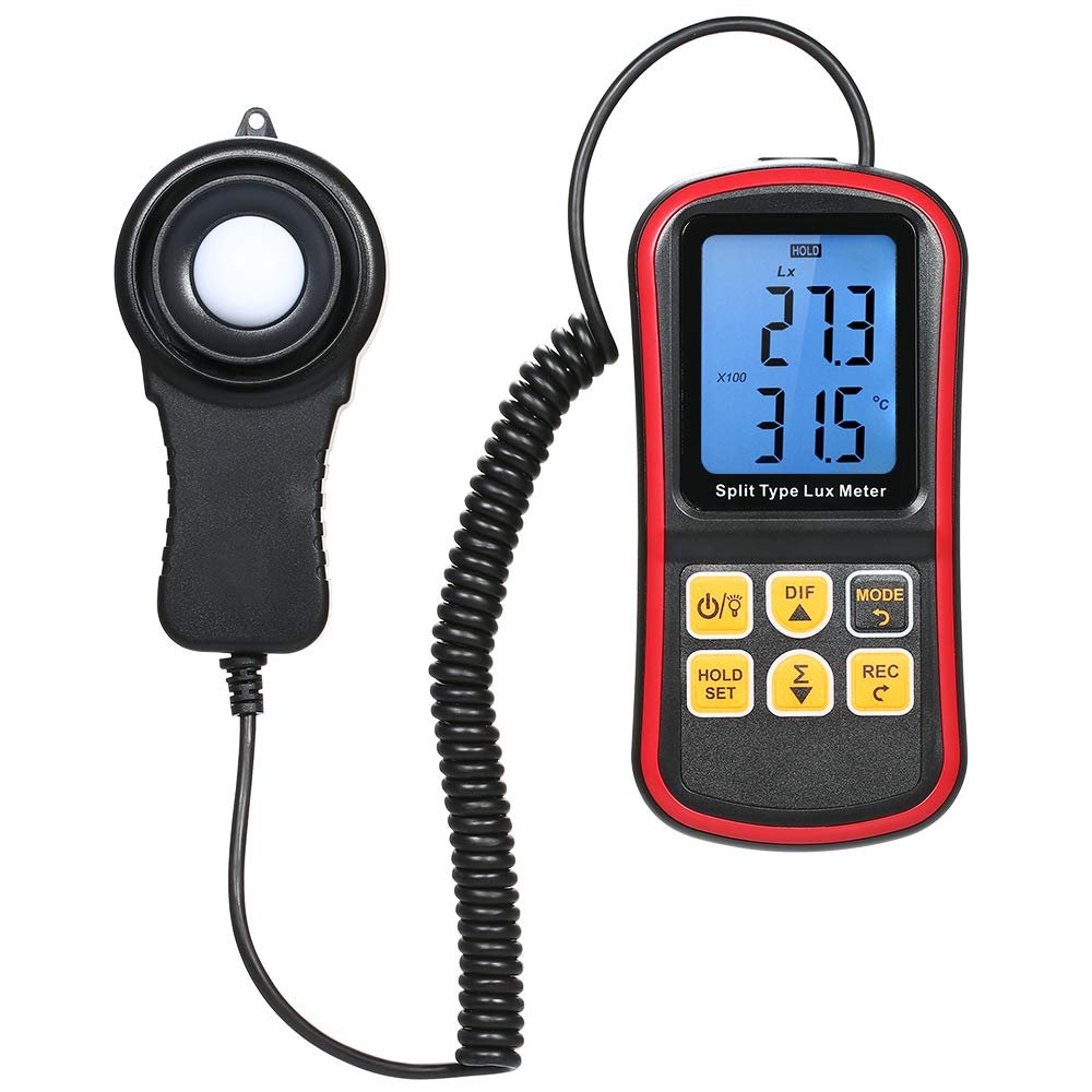 Digital Light Meter for Photography & Plant Growth Handheld Illuminance with LCD Display Ambient,and Garden Sunlight Measurement