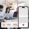 AI Voice Recorder, Free Real-Time Transcription & Translation | Chat gpt Powered Summarizer, 93 Languages, 64GB Memory, App Controlled, for Lectures, Interviews, Meetings, & Calls(Blue) view 3