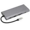 11 in 1 Type C Hub Docking Station, Aluminum Alloy Multi Function Adapter with 4K, VGA, Ethernet, 100W PD Charging, USB 3.0, Card Reader, 3.5mm Audio for MacBook, XPS view 4