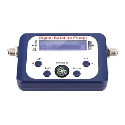 Signal Strength Meter, Portable Digital Satellite Finder with LCD Display Screen, Easy to Carry Compact Satellite Meter for Finding Signals