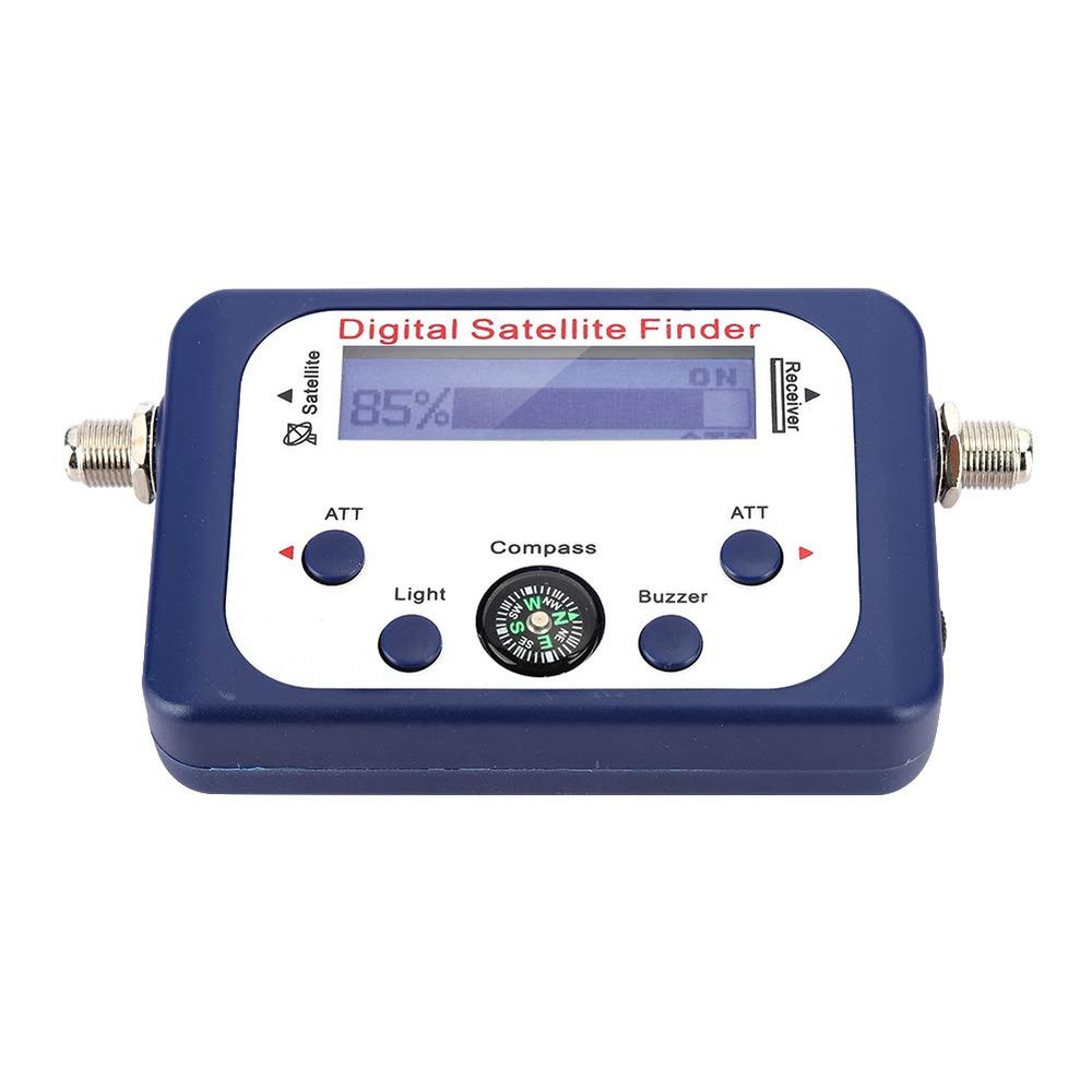 Signal Strength Meter, Portable Digital Satellite Finder with LCD Display Screen, Easy to Carry Compact Satellite Meter for Finding Signals