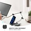 6 Pack Magnetic Cable Clip Organizer Cord Holder, Picozon Adhesive Cable Management, Wire Phone USB Charger Cable Holder, Keeper Organizer for Office Home Desktop Table - Black view 3