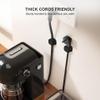 6 Pack Magnetic Cable Clip Organizer Cord Holder, Picozon Adhesive Cable Management, Wire Phone USB Charger Cable Holder, Keeper Organizer for Office Home Desktop Table - Black view 4