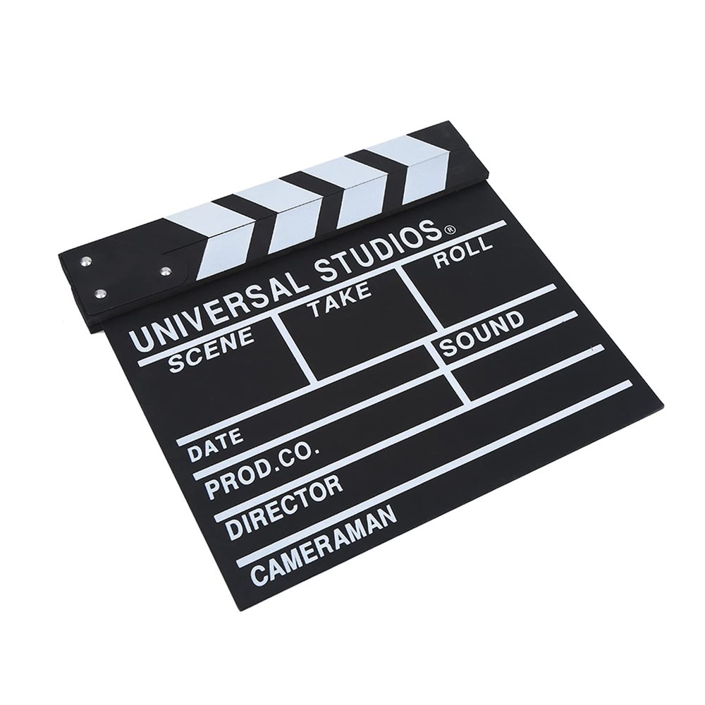 aqxreight Wooden Director Sc Clapperboard TV Movie Board Film Prop Ergonomic of This It Easy Use Comfortable the Sc Take You Organized