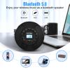 Gelielim Portable CD Player for Car, Rechargeable Personal CD Player with FM Transmitter, Bluetooth Transmitter & Receiver, Dual Stereo Speakers, AUX Output, Anti Skip, MP3 CD/CD-R/RW Disc Player view 4