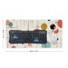Large Mousepad Extended Gaming Mousepad Non Slip Base Waterproof Desk Mat with Stitched Edges Modern Mid Century MouseMat Keyboard Mat for Home Office 12x24 in view 2