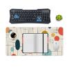 Large Mousepad Extended Gaming Mousepad Non Slip Base Waterproof Desk Mat with Stitched Edges Modern Mid Century MouseMat Keyboard Mat for Home Office 12x24 in view 4