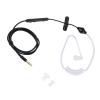 Air Tube Security Earpiece with Mic, Professional Noise Canceling Headset for Driving and Exercising, Compatible with iOS (Black line White Tube view 2