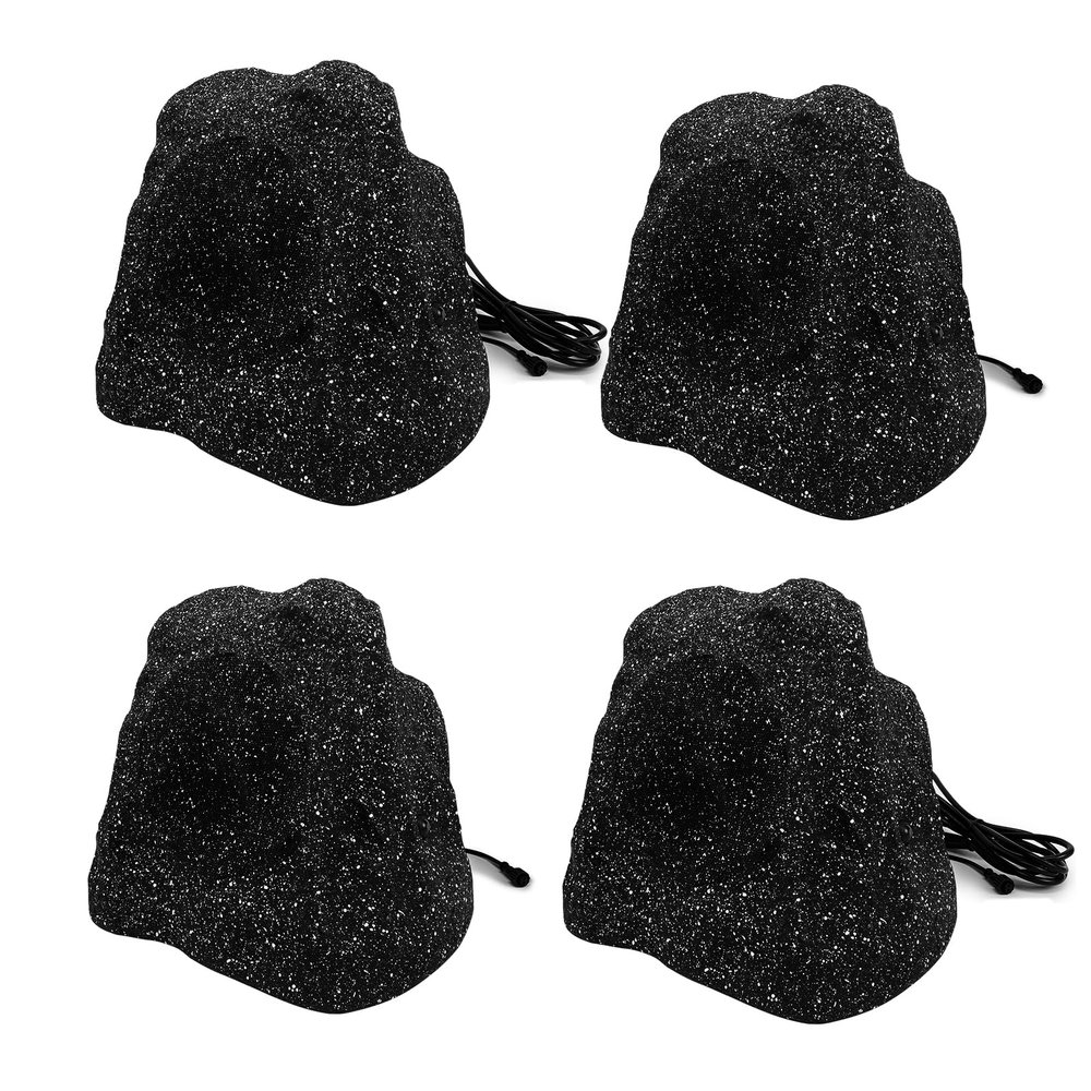 STUDIOFINIX 4'' 400W Bluetooth Outdoor Rock Speakers IPX7 Waterproof & Wired with Superior Timbre. Ideal for Garden, Pool Area, Patio & Park (2 Pair)