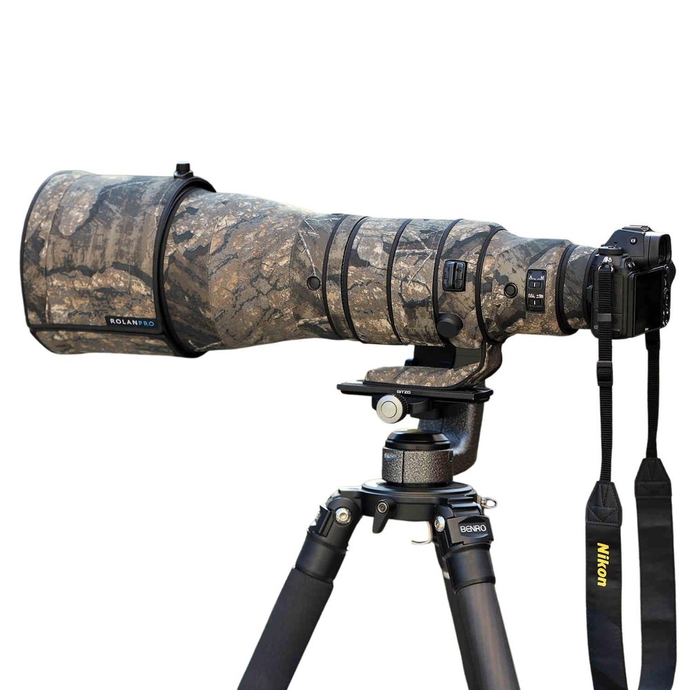 ROLANPRO Lens Camouflage Cover for Nikon NIKKOR Z 600mm f/4 TC VR S Protective Sleeve Outdoor Case