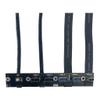 5Ports USB PC Front IO Panel Bracket 2*USB3.0 + 2*USB2.0 + 1*USB-C 20G with LED Switch for PC Case Desktop Chassis L4K 50CM (Black) view 3