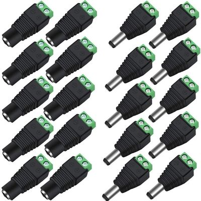 Spare Part Power Contor 10 Pairs 5.5mm X 2.1mm CCTV Installation Home O System
