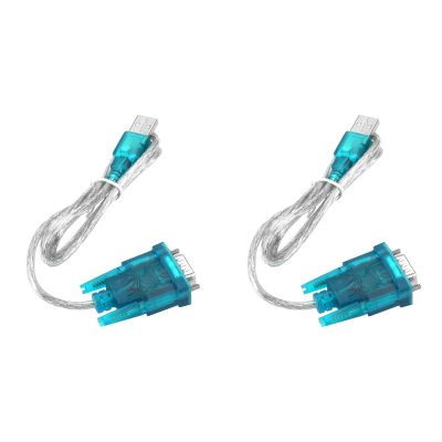 2PCS USB to RS232 Serial PLC Programming Cable Adapter Convertor