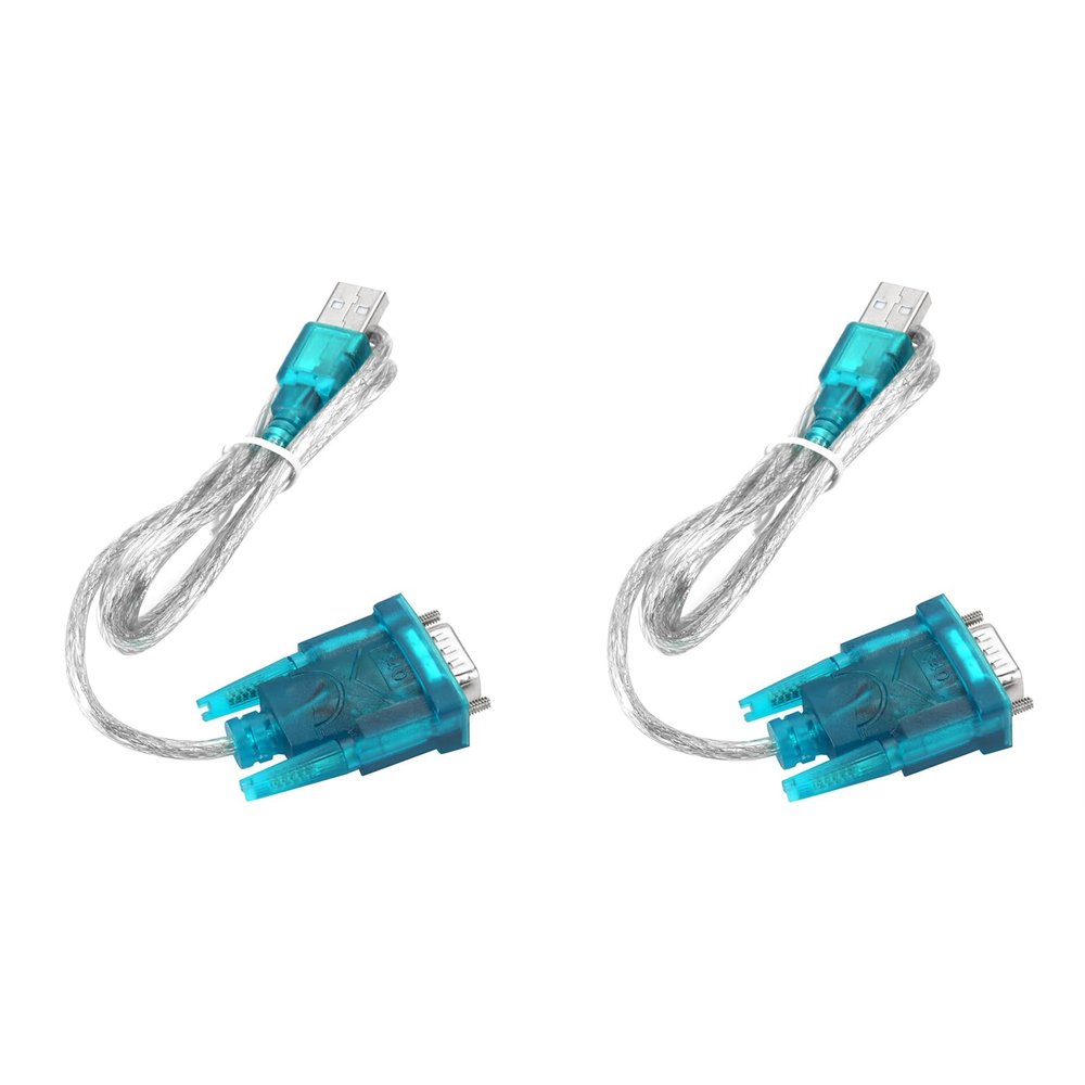 2PCS USB to RS232 Serial PLC Programming Cable Adapter Convertor