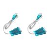 2PCS USB to RS232 Serial PLC Programming Cable Adapter Convertor view 1