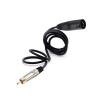Gnamn RCA Connector Jack Male to XLR Male Cable OFC AUX Audio Cable Balanced for Amplifier Mixer(Black,2.98m) view 1