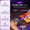 TOUR BOX Elite Plus - iPad Drawing Bluetooth Controller, Video Editing Photo Color Grading Speed Editor, Programmable Creative Console Keyboard for DaVinci Procreate Adobe Softwares and More view 2