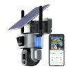Cameras for Home Security Outdoor 4G Solar Camera 8MP 4K Dual Scrceen 10X Optical Zoom Two-way Audio Color Night Vision CCTV Surveillance IP Camera with Motion Detection(Wifi No Zoom No Card) view 1