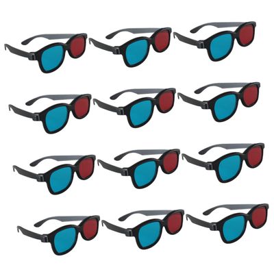 DOITOOL 20pcs Glasses Glasses Men Red Lens Frames Stereoscopic for Boys and Girls Adults Compact Travel Accessory