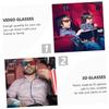 DOITOOL 20pcs Glasses Glasses Men Red Lens Frames Stereoscopic for Boys and Girls Adults Compact Travel Accessory view 4