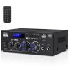 Amplifier Home Audio,BT-398A 2 Channel Bluetooth Audio Amplifier 60Wx2 Stereo Receivers with FM/USB/SD/MIC Inputs for Karaoke,Home Stereo Audio System view 1