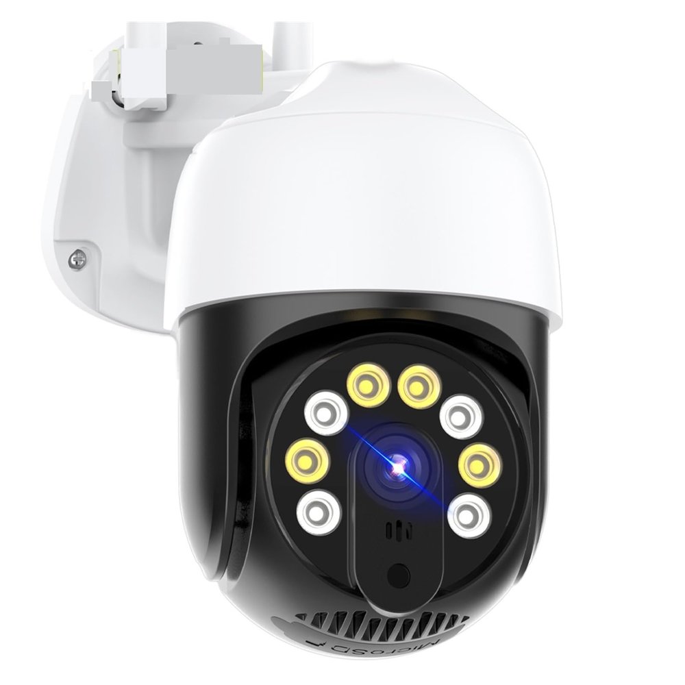 Cameras for Home Security 4K 8MP IP Camera 5MP Outdoor Speed Dome Camera Auto Tracking Security PTZ Cam Home Wireless CCTV Surveillance Monitor with Motion Detection(1080P NO Card)
