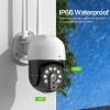 Cameras for Home Security 4K 8MP IP Camera 5MP Outdoor Speed Dome Camera Auto Tracking Security PTZ Cam Home Wireless CCTV Surveillance Monitor with Motion Detection(1080P NO Card) view 4