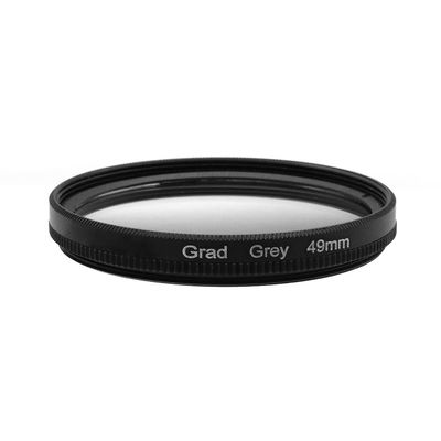 37/40.5/43/46/49/52/55/58/62/67/72/77/82mm Graduated Color Filters Gradual Color Neutral Density Camera Lens Filter Red Orange Yellow Green Blue Purple Grey Graduated Color Filters (Grey,49mm)