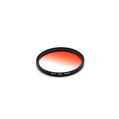 37/40.5/43/46/49/52/55/58/62/67/72/77/82mm Graduated Color Filters Gradual Color Neutral Density Camera Lens Filter Red Orange Yellow Green Blue Purple Grey Graduated Color Filters (Red,67mm)