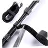 Angoily 1m Reusable Cable Tie Wrap Cord Organizer for Home Office Strong Hook Loop Design for Efficient Cable Management for Electronics Appliances Black view 3